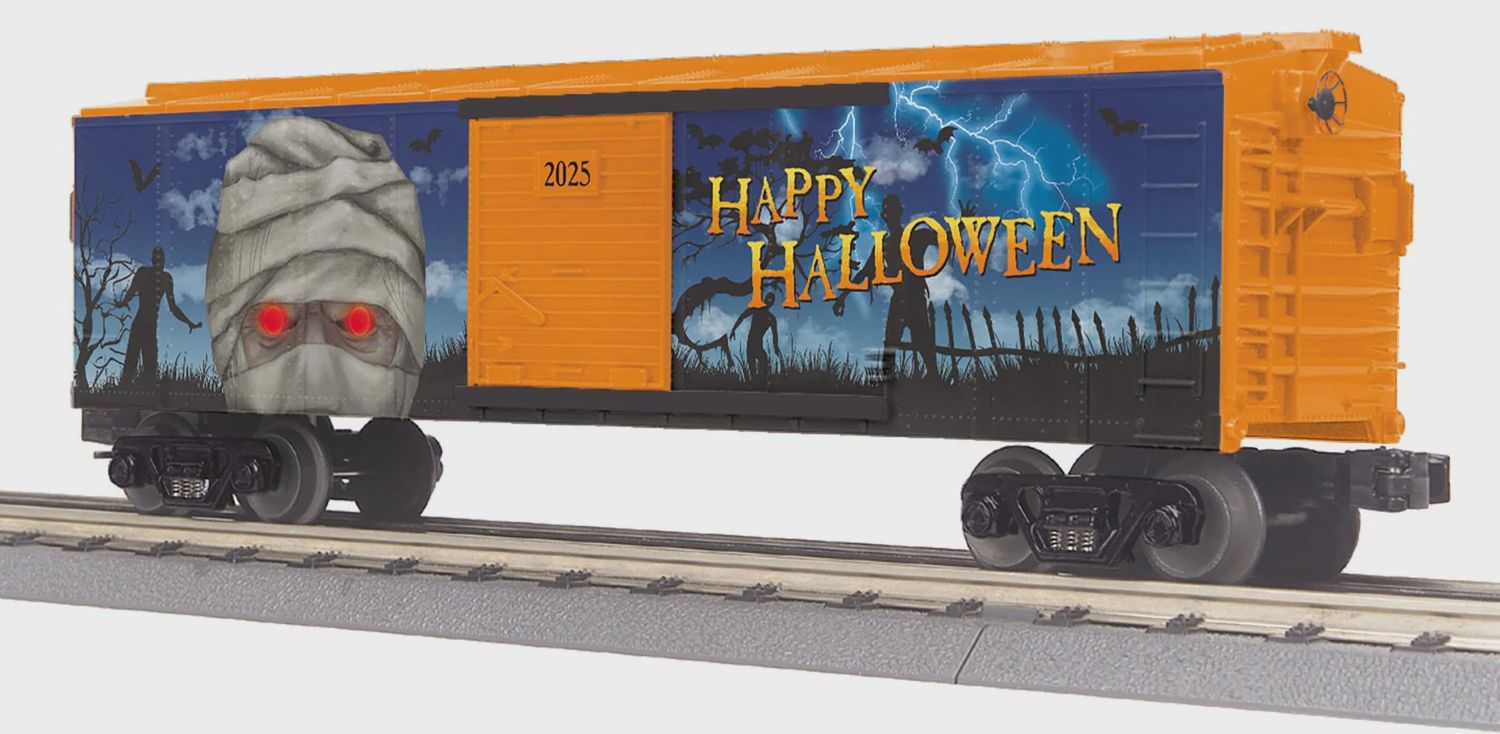 30-71231 - O Gauge RailKing Halloween Box Car w/Glowing LEDs