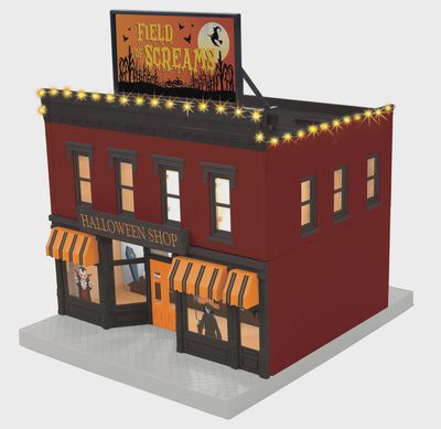 30-90727 - O Scale RailKing Halloween 2-Story City Building 1 with LEDs