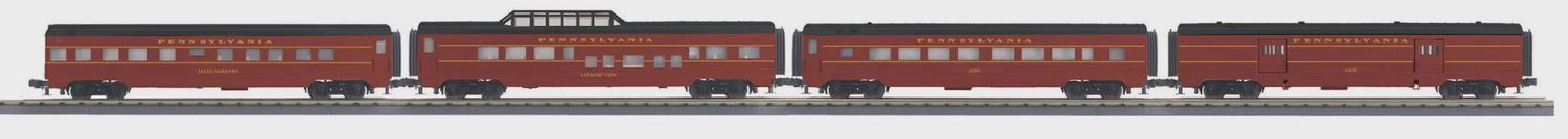 30-68252 - Pennsylvania 4-Car 60’ Streamlined Passenger Set