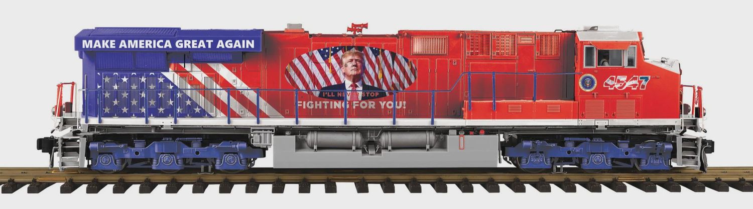 70-2191-1 - G Gauge RailKing One Gauge Donald J. Trump ES44AC Diesel Engine w/Proto-Sound 3.0