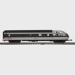 3001951 - O PREMIER 70' STREAMLINE PASSENGER CANADIAN NATIONAL SKYTOP OBSERVATION MALPEQUE (BLACK/WHITE/RED) - 3RL