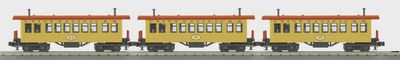 30-6457 - O Gauge RailKing Union Pacific 3-Car Overton Passenger Coach Set