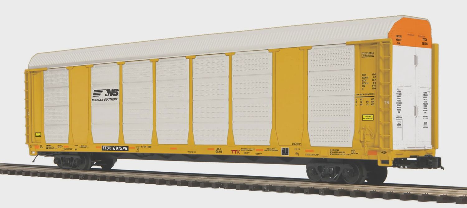 20-95817 - O Scale Premier Norfolk Southern Corrugated Auto Carrier