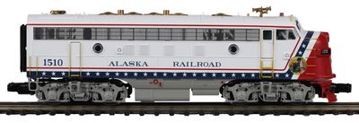 20-22004-1  Alaska Bicentennial  O Scale Premier F-7 A Unit Diesel Engine w/Proto-Sound 3.0 (Hi-Rail Wheels)