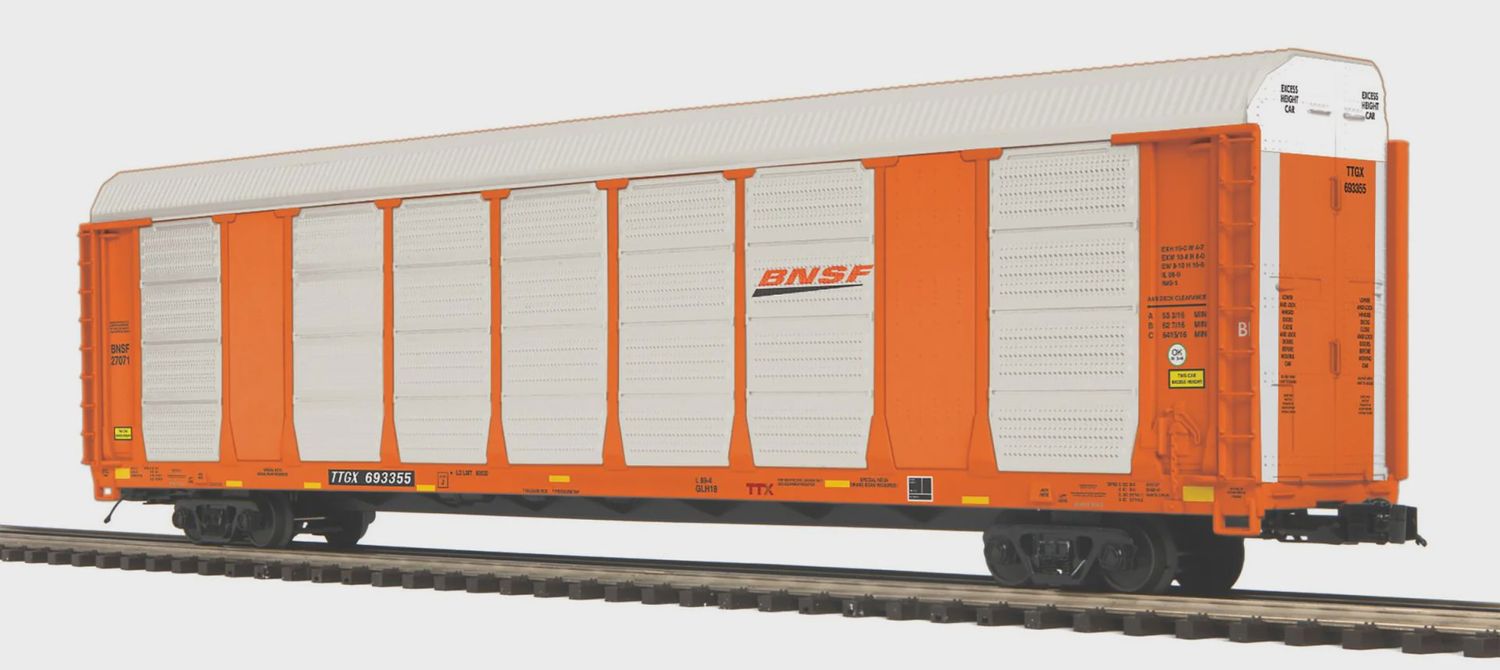 20-95819 - O Scale Premier BNSF Corrugated Auto Carrier