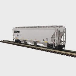 3001925 - O TRINITY 5161 COVERED HOPPER NORFOLK SOUTHERN 294752, 294843, 294989, 295022 (GRAY/BLACK) - 3RL