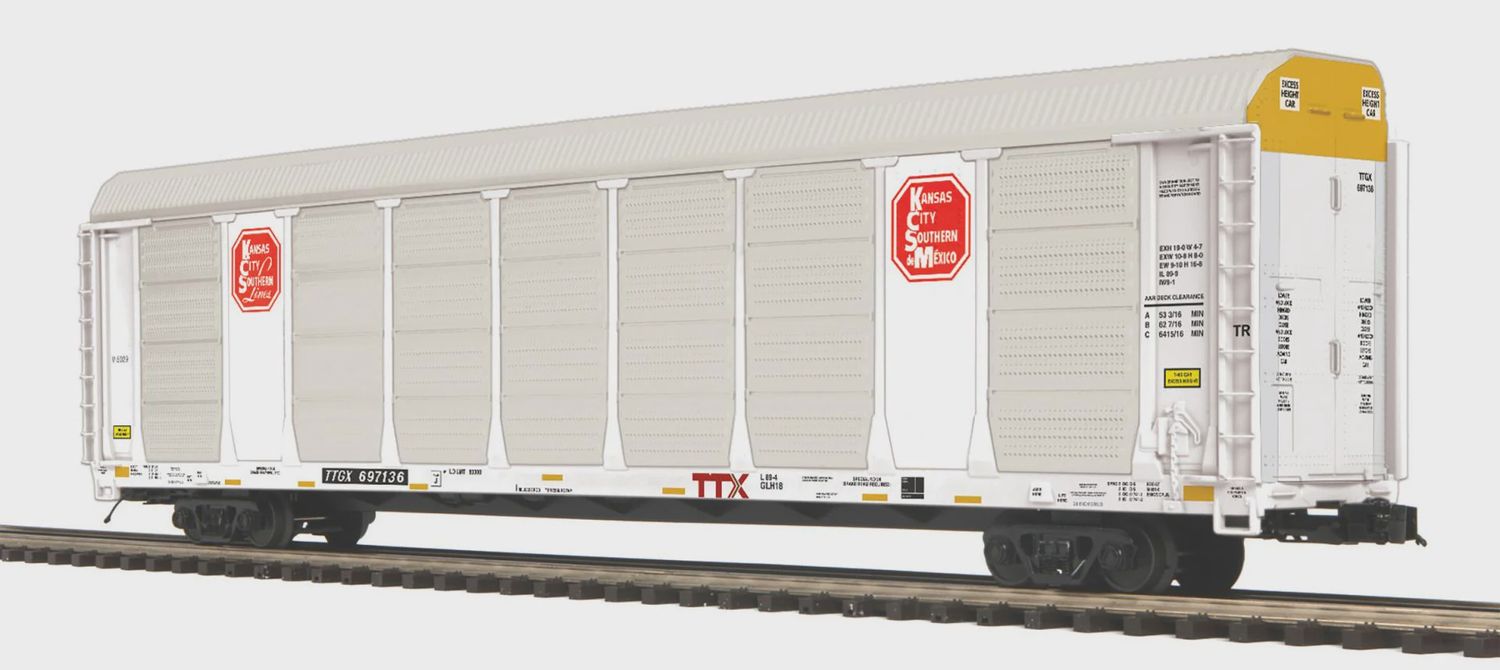 20-95820 - O Scale Premier Kansas City Southern Corrugated Auto Carrier
