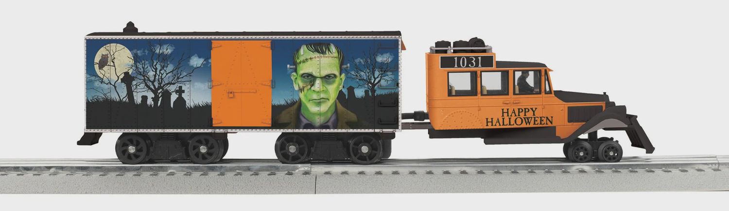 30-21320-1 - O Gauge RailKing Halloween Galloping Goose Diesel With Proto-Sound 3.0