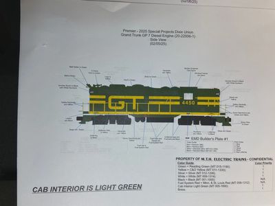 20-22006-1 Grand Trunk GP-9 Diesel Engine With Proto-Sound 3.0
