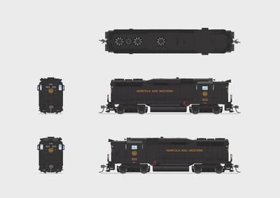 7572 - EMD GP30, N&amp;W 523, As-Delivered, Paragon4 Sound/DC/DCC, HO