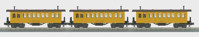 30-6456 - O Gauge RailKing Virginia &amp; Truckee 3-Car Overton Passenger Coach Set