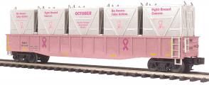 20-95692 - Delaware &amp; Hudson - Gondola w/ 5 LCL Containers Car #38029-B - Breast Cancer Awareness