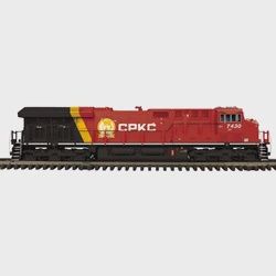 30138665 - O PREMIER ET44 LOCOMOTIVE CANADIAN PACIFIC KANSAS CITY 7430 (RED/WHITE/BLACK/GOLD) - 3RL