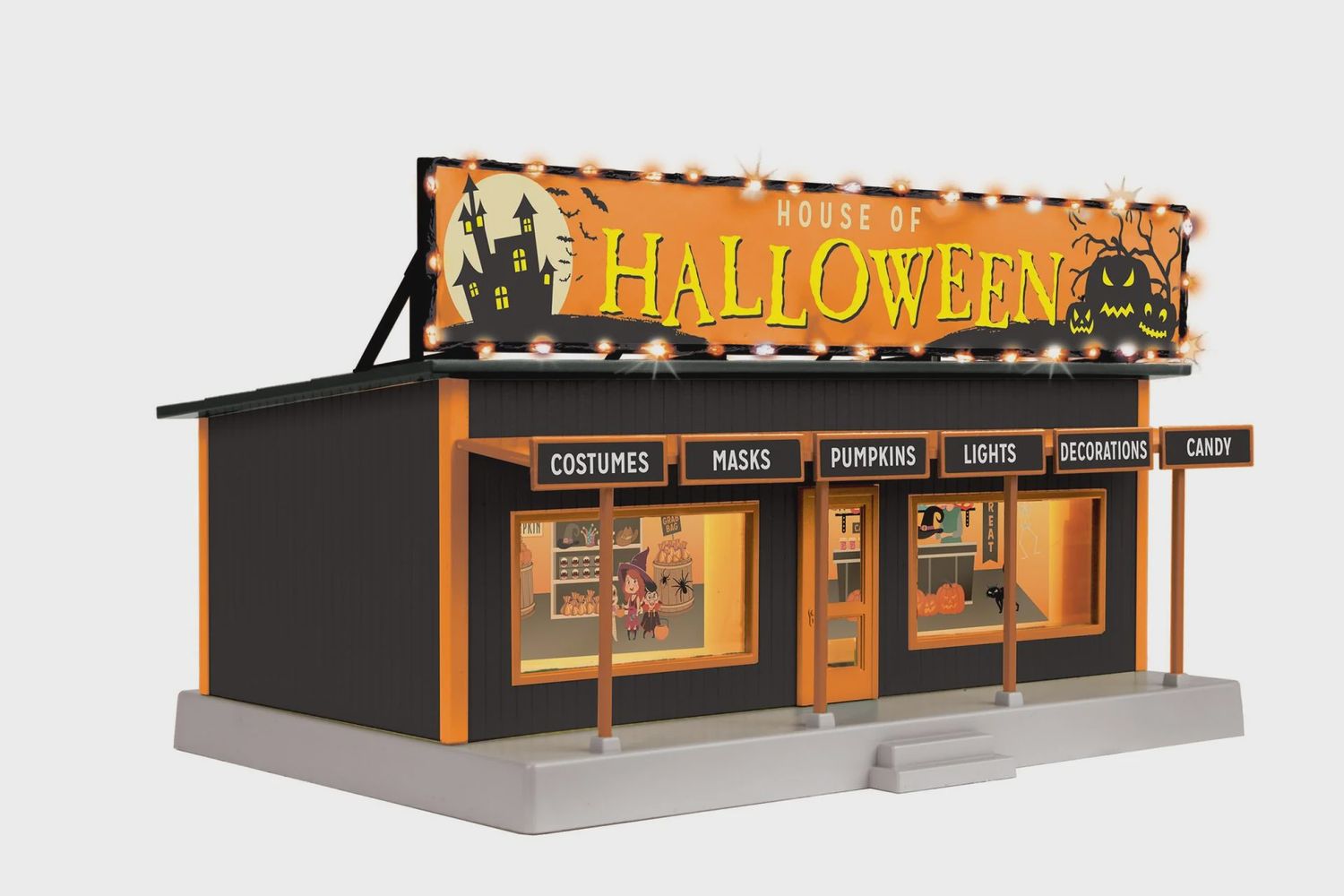 30-90728 - O Scale RailKing Halloween Road Side Stand w/Operating Lights
