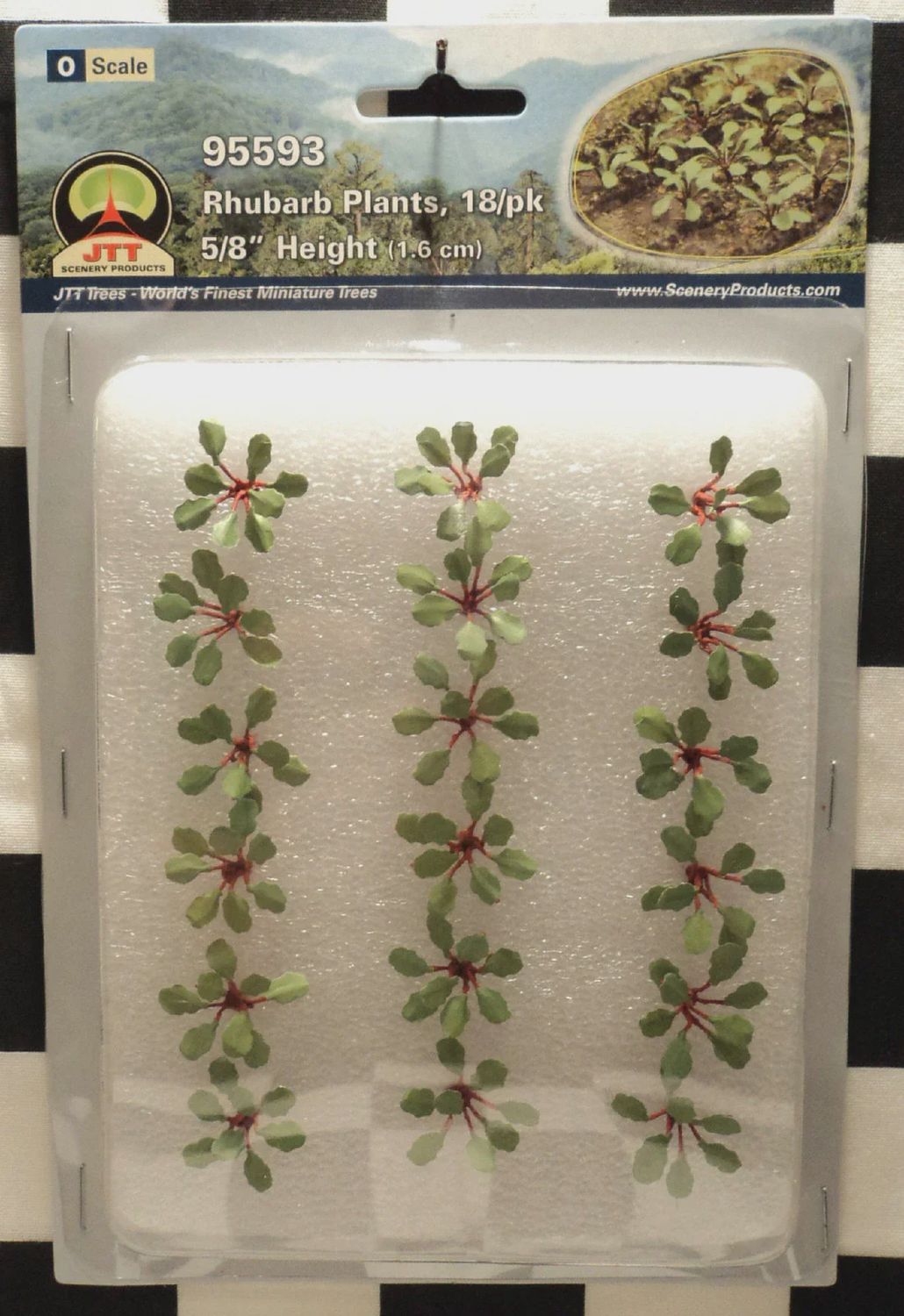 95593 - RHUBARB PLANTS 18/PK O-SCALE