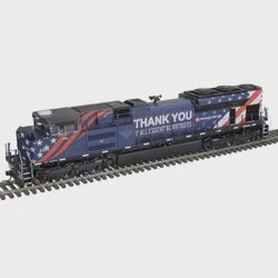 30138148 - PREMIER - SD-70ACE LOCOMOTIVE MONTANA RAIL LINK (ESSENTIAL WORKERS) 4404 (BLUE/RED/WHITE)