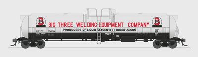 6314 - Broadway Limited 6314 HO Big 3 Welding Equipment Cryogenic Tank Car (Pack of 2)