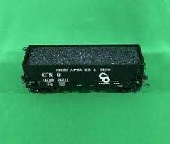 80-97086 - HO GAUGE - Chesapeake &amp; Ohio USRA 55-Ton Steel Twin Hopper Car #300520