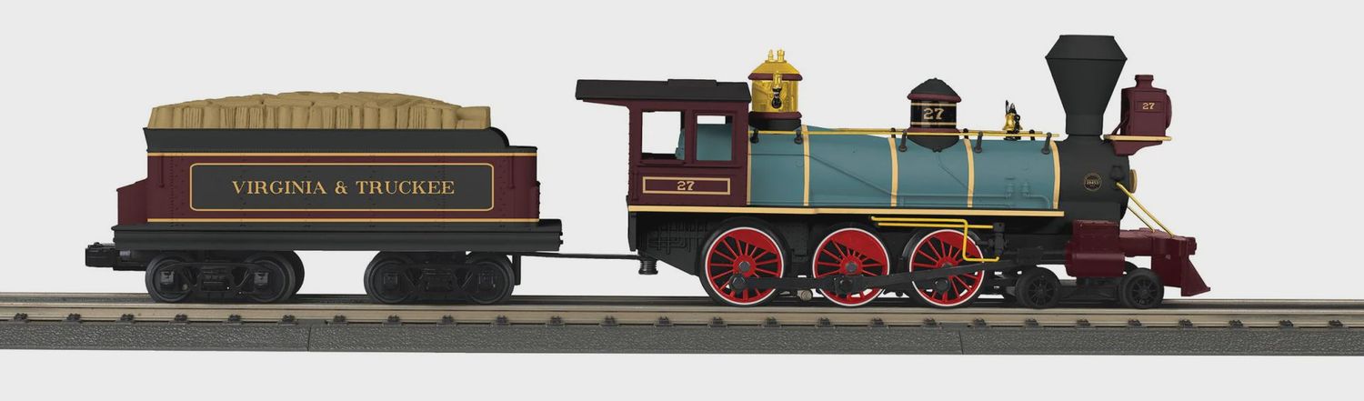 30-1913-1 - O Gauge RailKing Virginia &amp; Truckee 4-6-0 Ten Wheeler Steam Engine w/Proto-Sound 3.0