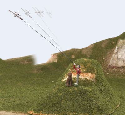 6-21393 - Boy Flying Airplane