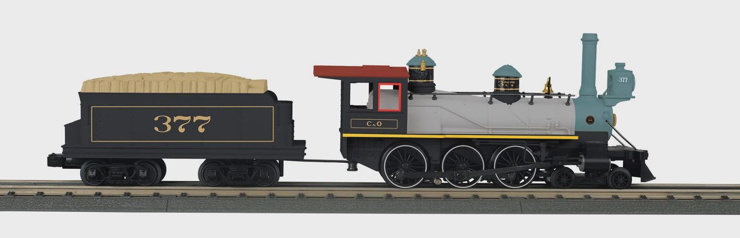 30-1910-1 - O Gauge RailKing Chesapeake &amp; Ohio 4-6-0 Ten Wheeler Steam Engine w/Proto-Sound 3.0