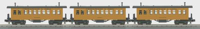 30-6454 - O Gauge RailKing Chesapeake &amp; Ohio 3-Car Overton Passenger Coach Set