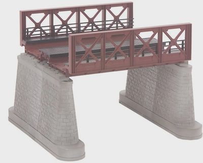40-1059 - 2 Track Girder Bridge / Rust / Realtrax ONLY