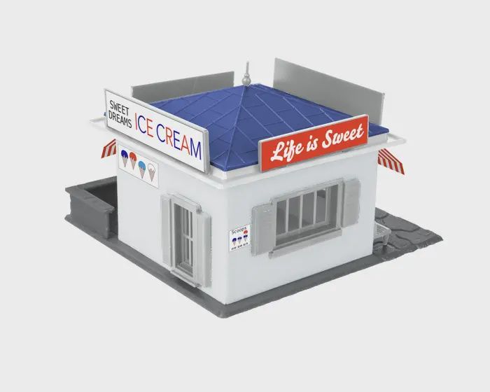 2167060 - Ice Cream Shop -- Kit - 3 x 3 x 1-7/8"