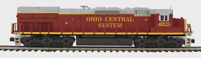 20-22117-1 - O Scale Premier Ohio Central SD40T-2 Tunnel Motor Diesel Engine w/Proto-Sound 3.0 (Hi-Rail Wheels)