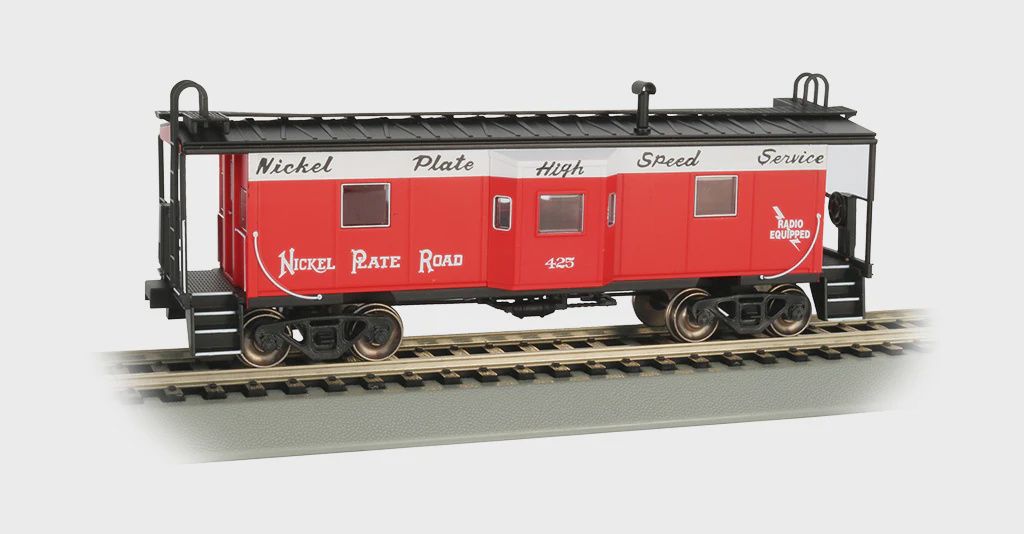 73202 - NICKEL PLATE ROAD- BAY WINDOW W/ ROOF WALK CABOOSE (HO SCALE)