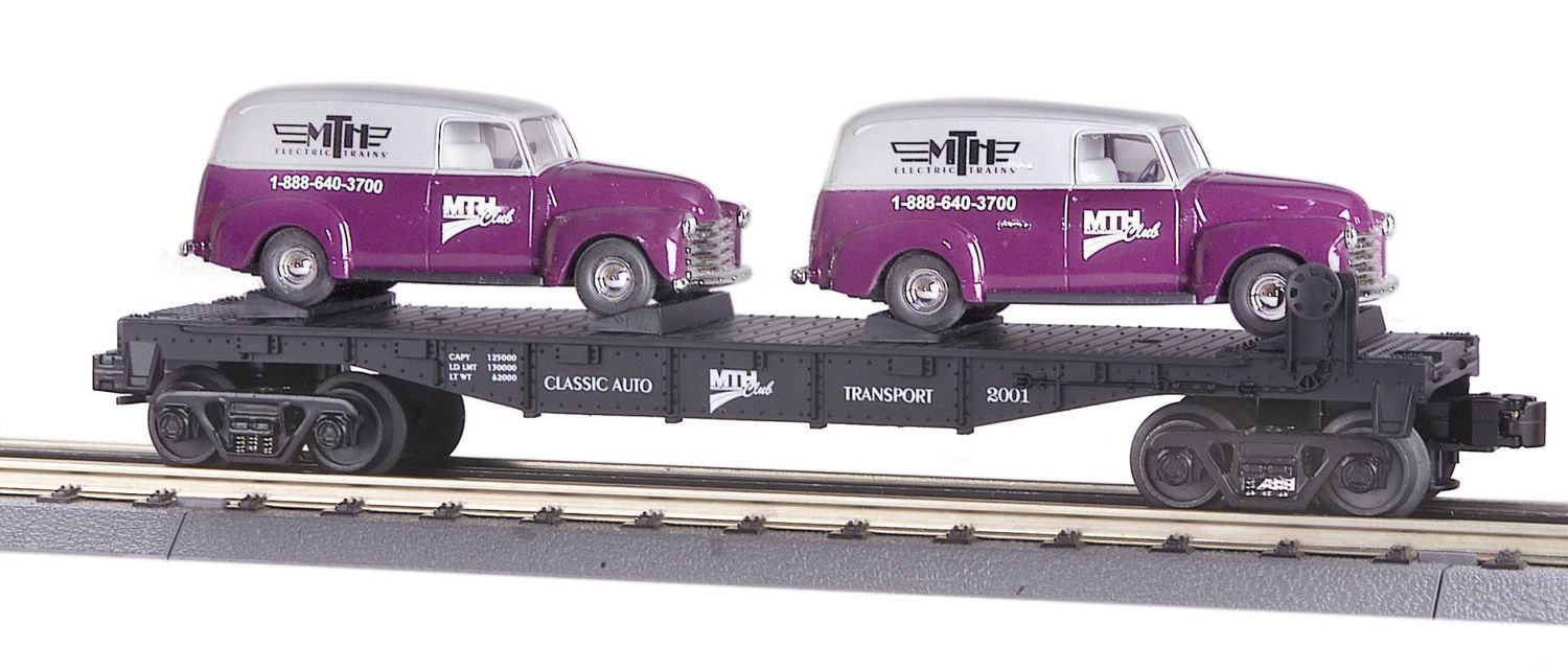 30-76002 - MTH Club Car with  2 - 51 Panel Vans