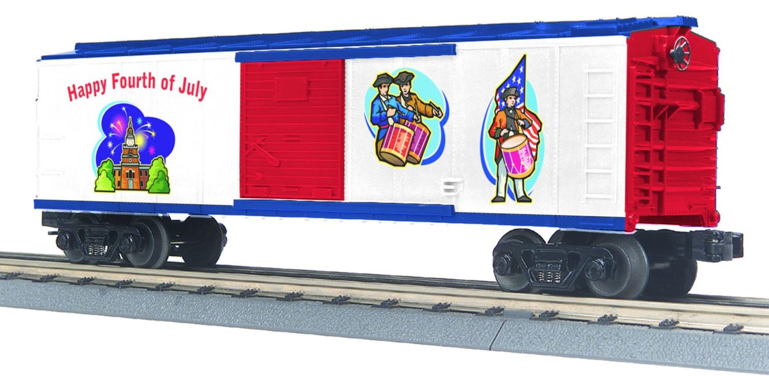 30-74601- Happy 4th of July O Gauge RailKing Box Car