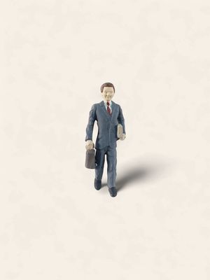 A1498 - Man in Suit Walking Down