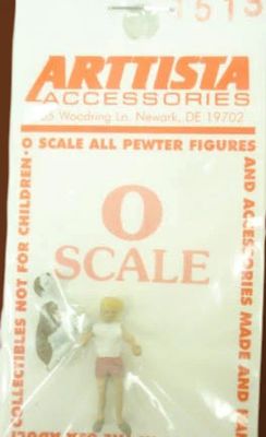 A1513 - Girl Standing w/ Minding Dog