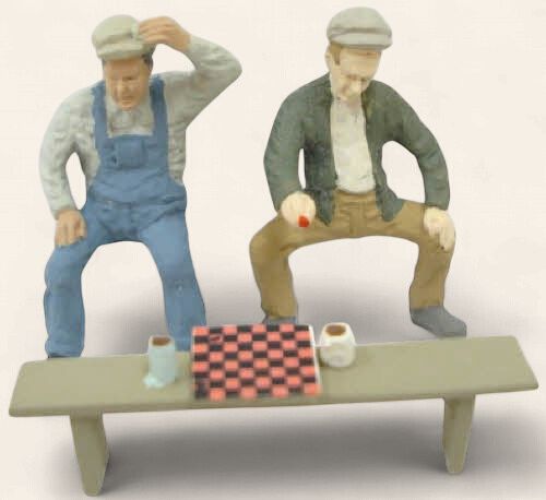 A1461 - Checker Players w/bench