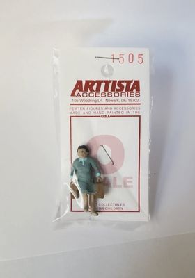 A1505 - Woman with Bags Walking Up