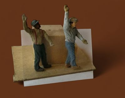A1539 - Two Workers Carring Glass