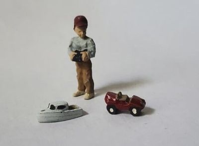 A1558 - Boy with Radio Control Car &amp; Boat
