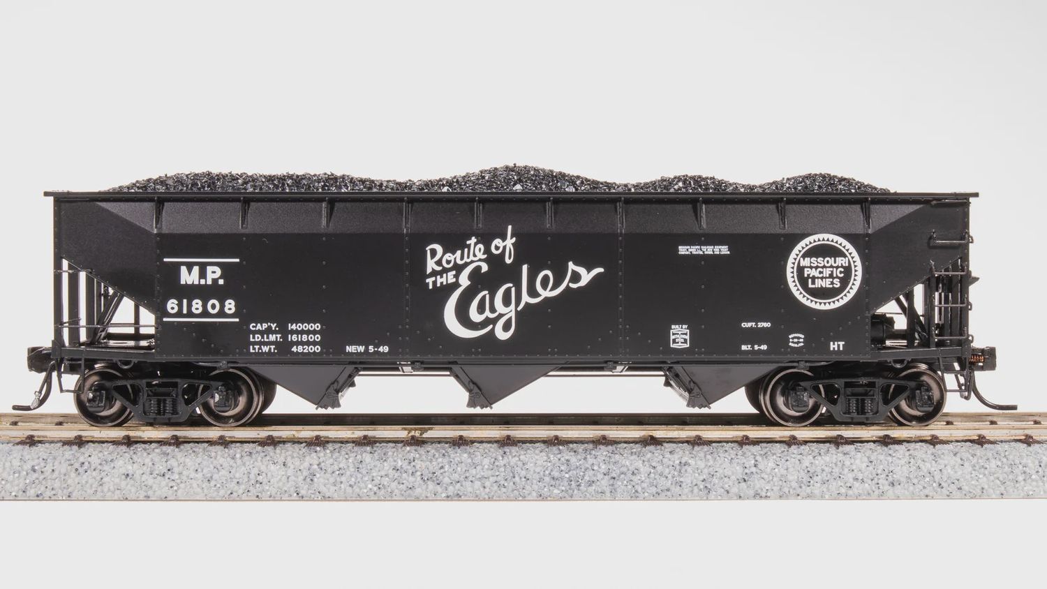 7382 bli - AAR 70-ton Triple Hopper, Missouri Pacific , #61808, HO