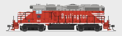 4270 bli - EMD GP20, CB&amp;Q #910, Chinese Red, Paragon4 Sound/DC/DCC