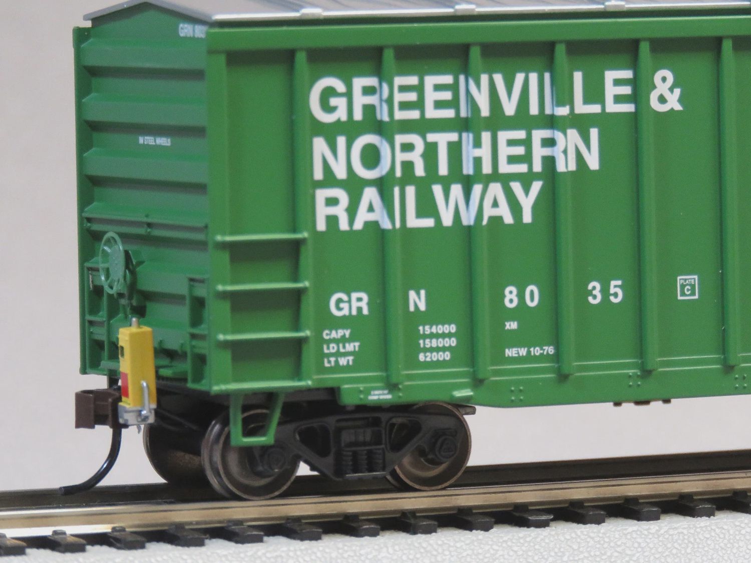 14905 - 50' OUTSIDE BRACED BOX CAR WITH FRED - GREENVILLE &amp; NORTHERN
