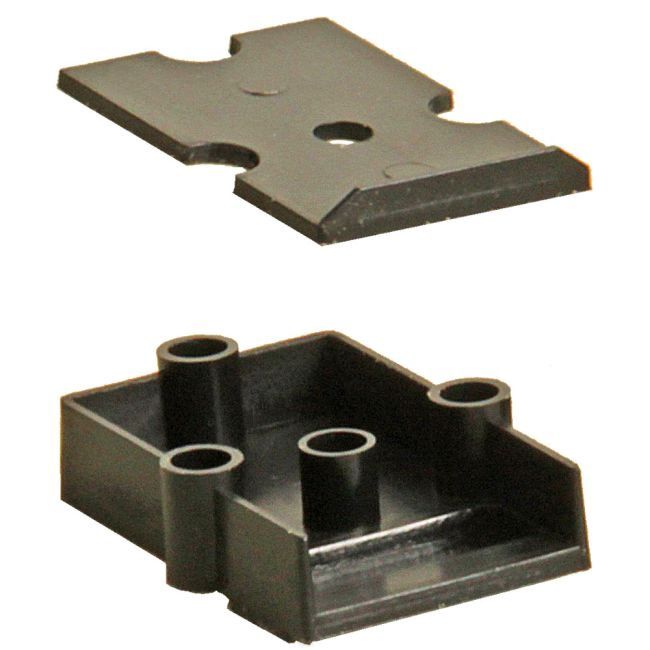 817 kadee - O Scale Black Plastic Gearboxes &amp; Lids
