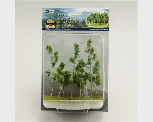 95621 - Woods Edge Trees / Pastel Green - 4"