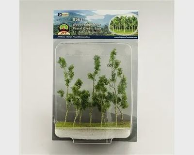 95621 - Woods Edge Trees / Pastel Green - 4"