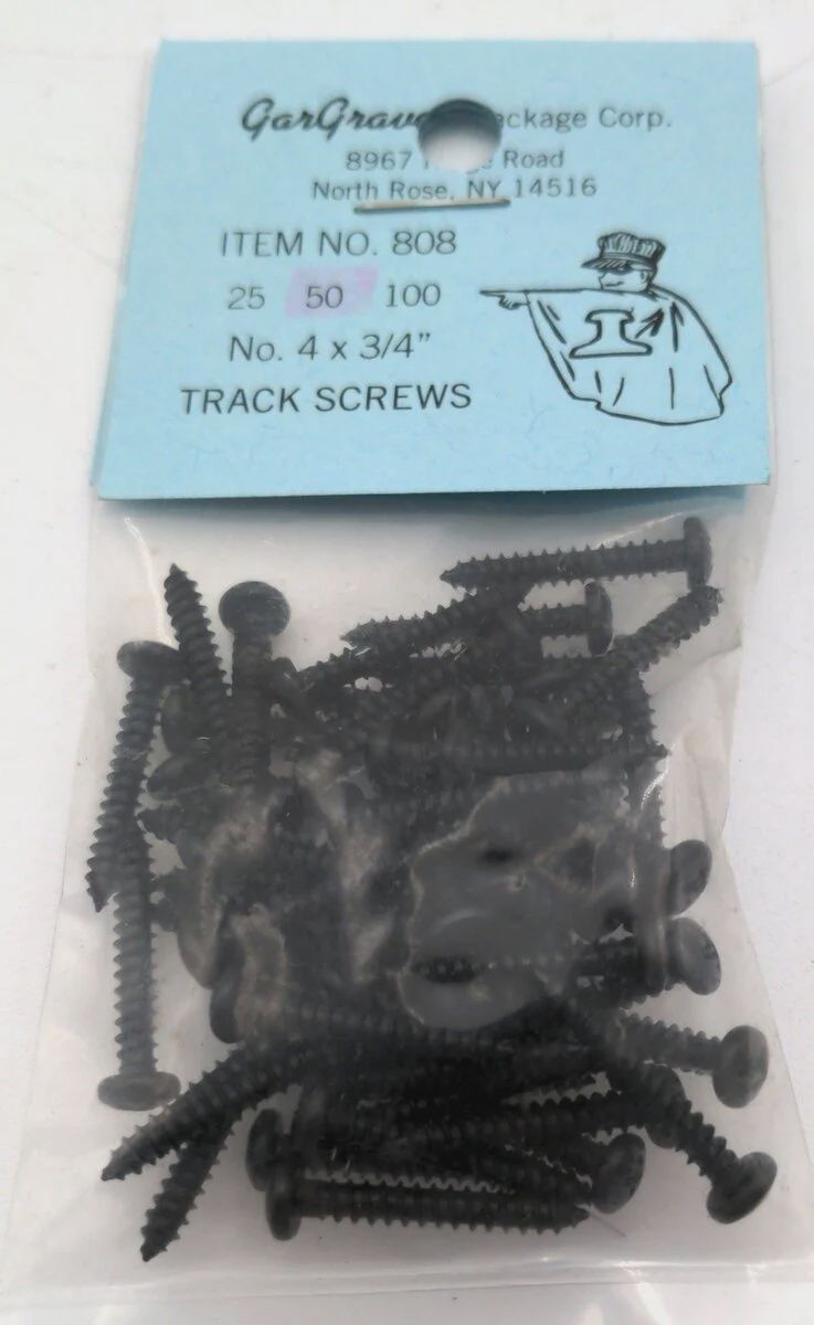 808-5 - Bag of 50 #4 3/4 inch Phillips Pan Head Screw / Black