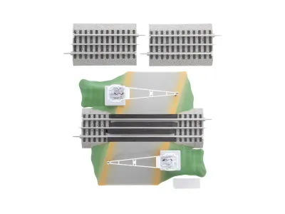 2529070 - FasTrack Grade Crossing with Gates &amp; Flashers (UPDATED)