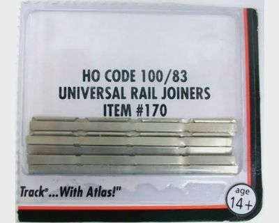170 - HO Code 100 / 83 Universal Rail Joiners