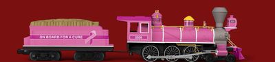 30-1919-1 - O Gauge RailKing Cancer Awareness 4-6-0 Ten Wheeler Steam Engine w/Proto-Sound 3.0