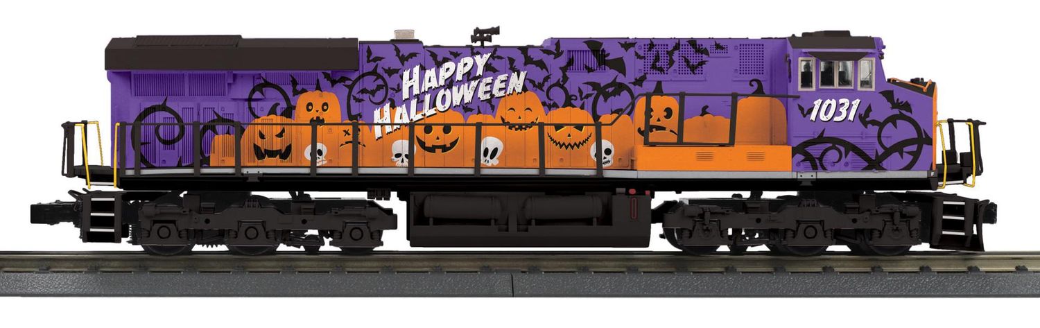 30-21385-1 - O Gauge RailKing Halloween ES44AC Imperial Diesel Engine With Proto-Sound 3.0