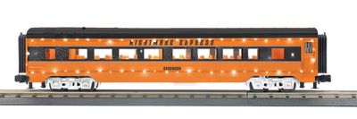 30-68304 - O Gauge RailKing Halloween 60’ Streamlined Coach Car w/LED Lights